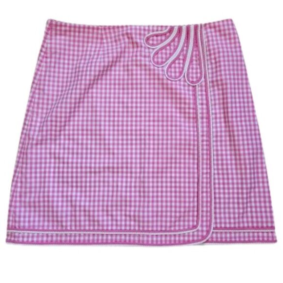 Lilly Pulitzer Pink & White Gingham Skirt - Picture 1 of 7